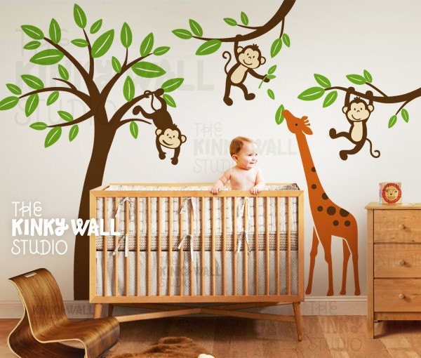 Popular items for giraffe wall decals on Etsy