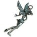 Swarovski Crystal Tinkerbell - Aqua Vintage Swarovski Crystals - Tinkerbell Crystal Charm