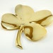 Gold Four Leaf Clover Shamrock by Gerity - Wall Hanging / Paperweight