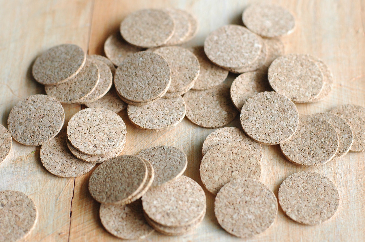 50 Mini Cork Circles 1 inch