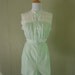 1960s lingerie / 60s pajama short set / 1960s Mad Men Sea Green lingerie set