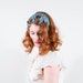 vintage 1950s hat / fascinator / Ice Queen