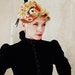 Pillbox hat Ohime sama japanese kimono silk cocktail hat