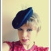 Victorian Blue mini riding hat