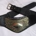 Gladiator gypsy boho bohemian rock studded hippie 80's black metal belt