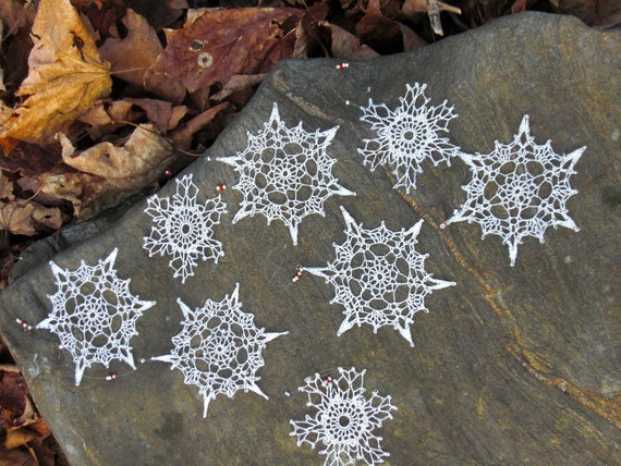 christmas ornaments set of 8 doily snowflake ornaments christmas ornaments set of 8 doily snowflake ornaments