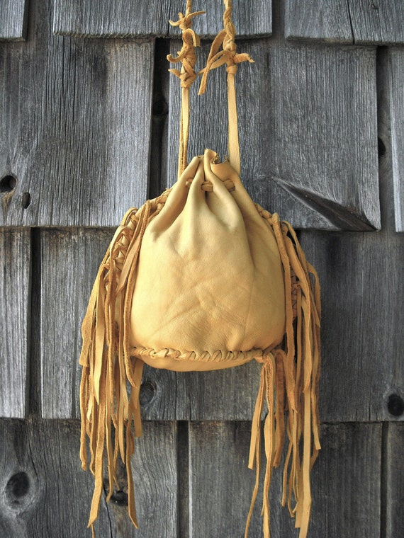 Items similar to Leather Handmade Native American Indian Medicine Bag