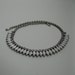 Vintage 1950s Wedding Necklace White Milk Glass Rhinestone Choker Bridal Fashions 1960s