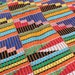 Ewe Kente Cloth from Ghana, Africa. Vintage (1970's), bright, geometric tribal woven textile