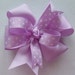 Hair Bow -Purple- Lavender -Grosgrain Ribbon