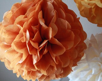 Items similar to Hanging Flower Ball ~ Orange & Yellow on Etsy