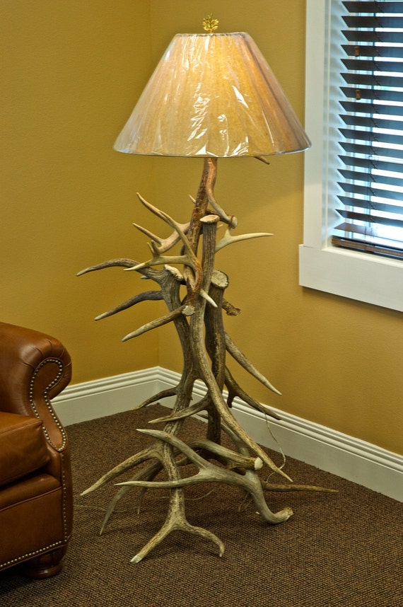 Deer Antler Floor Lamp By DropTineArt On Etsy   Il 570xN.201873351 