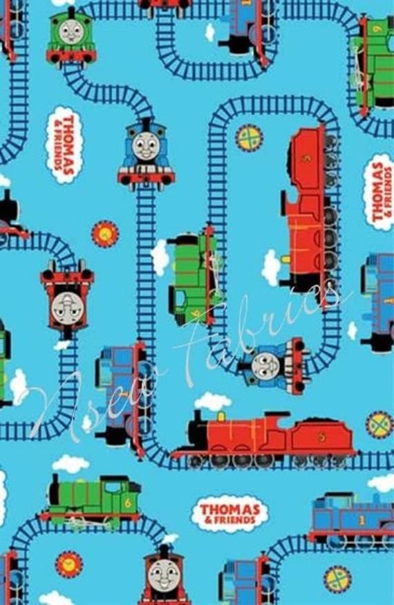 Thomas the Tank Fabric Engine Train BLUE TRACK