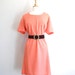 Plus Size Dress Pastel Peach Summer Dress - 3XL