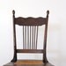 Antique Wood Chair // Caned Seat Chair