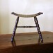 Antique Saddle Stool // Pressed Wood Seat