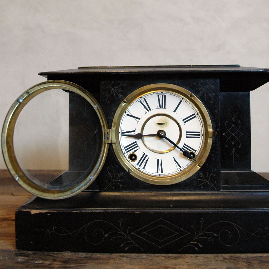 Alamo Antique E Ingraham Company Mantel Clock