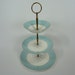 3 Tiered Dessert Display Tray Mint 1950s