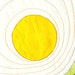 Quilted personal placemat - Sunny side up