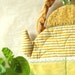 YELLOW QUILTED Kettle, Kitchen Decor, Wall Pockets, Dry Goods Storage