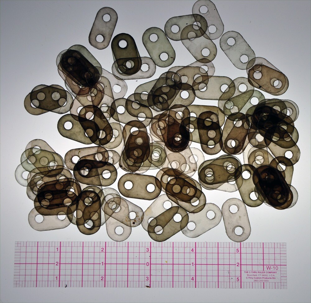 Natural Mica Double hole washers