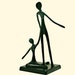 The Dancers - Mid-Century Modern Black Metal Sculpture