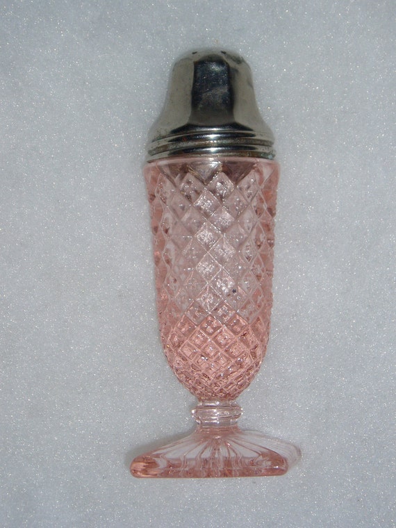Salt Shaker Miss America Pattern Pink Depression Glass