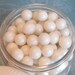 White Edible Fondant Pearls (8mm) for Decorating Cakes, Cupcakes - 2 oz. jar