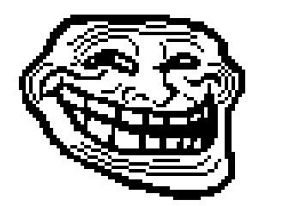 Items similar to Troll face cross stitch pattern PDF on Etsy