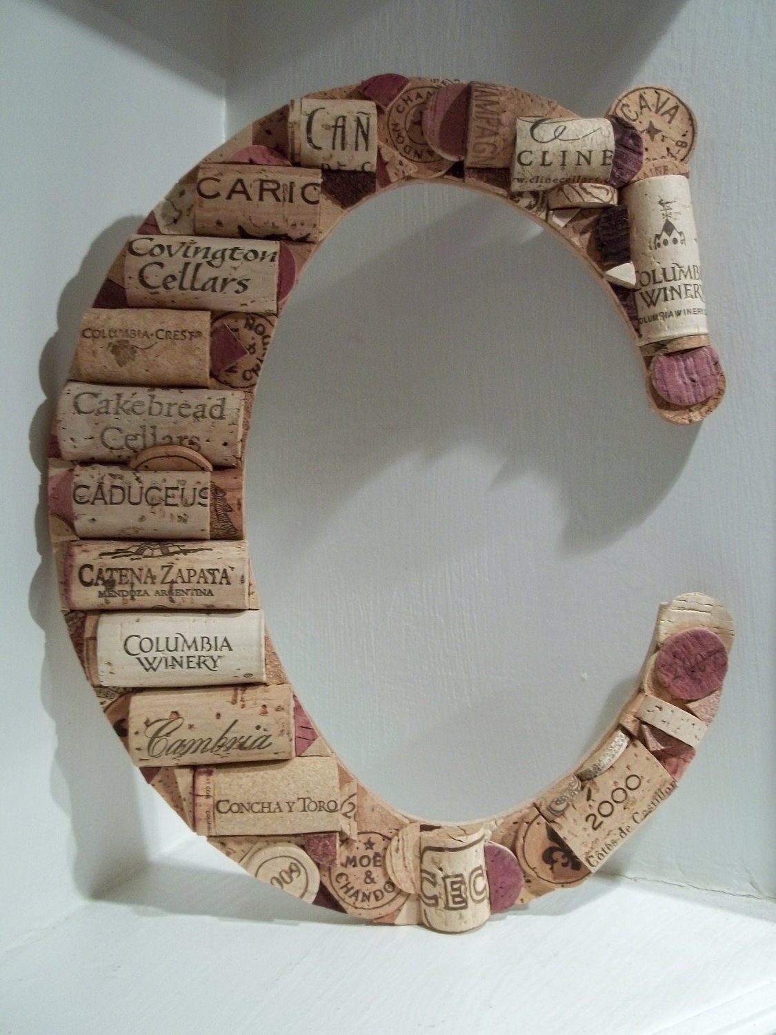 Reserved Wine Cork Letter C for Sweston85
