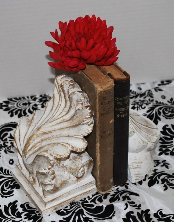 shabby chic bookends shabby chic bookends
