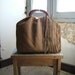 Camel Leather Hobo Purse with Suede Fringe and Vintage Brass - Made to Order. Other colour options available