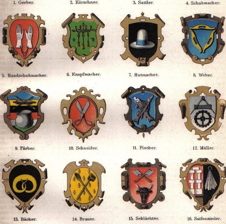 Medieval Guild Shields