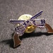 VtG GUNS pin crossed WESTERN Enameled Tack