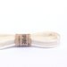 Sheer Satin Cream & Silver trim Ribbon xoxo