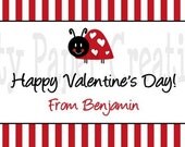 INSTANT DOWNLOAD Valentine Ladybug Lovebug Favor Bag Topper for Boy and Girl Il_170x135