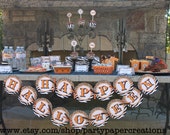 INSTANT DOWNLOAD Halloween Party Printable Decorations - DIY Happy Halloween Leopard and Zebra Print Party Printables Tablescape Il_170x135