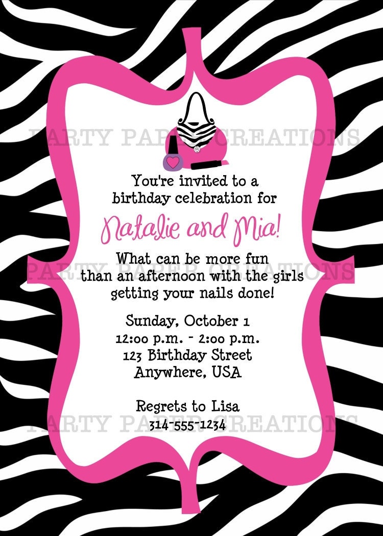 Diva Invitations Templates 8