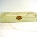 RESERVED Antique Glove Box Ladies Celluloid Mint Green Shabby Cottage Chic