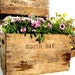 Vintage Wooden Crate Rustic Flower Planter Box by 