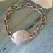 Vintage Sterling Silver Monogramed ID Bracelet