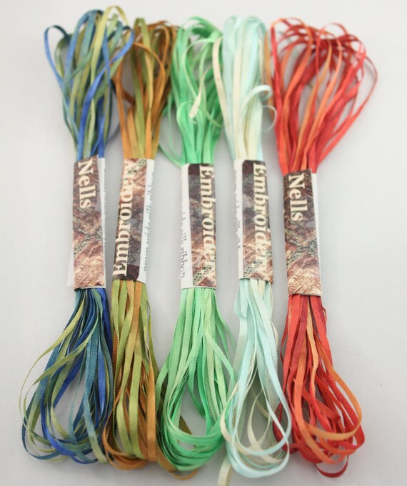 2mm Silk Ribbon Embroidery Thread 5 meter by NellsEmbroidery