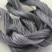 Perle Cotton Size 8 hand dyed crochet cotton yarn embroidery embellishment black grey silver storm 25m skein