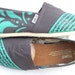 The Ashley - Teal and Ash Gray Custom TOMS