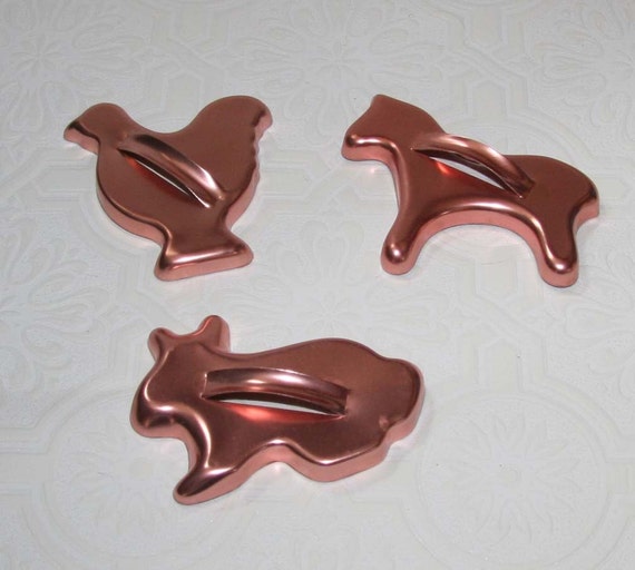 Vintage Cookie Cutters Copper Cookie Cutters Kitchen