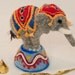 Circus Elephant Needle Felted Pincushion. Made to Order. Felted Animal Soft Sculpture