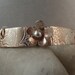 Silver Bracelet/ Silver ID Bracelet/ Flower Bracelet/ Silver Daisy /Designer Jewelry B-366
