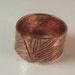 Copper Ring/ Adjustable Ring/ Unisex Ring/ Wide Band Ring/ Etched Metal/ Handcrafted Jewelry/ Artisan/R-402