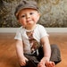 Newsboy Cap Upcycled Baby / Toddler / Boy Hat FOR kylabranch ONLY