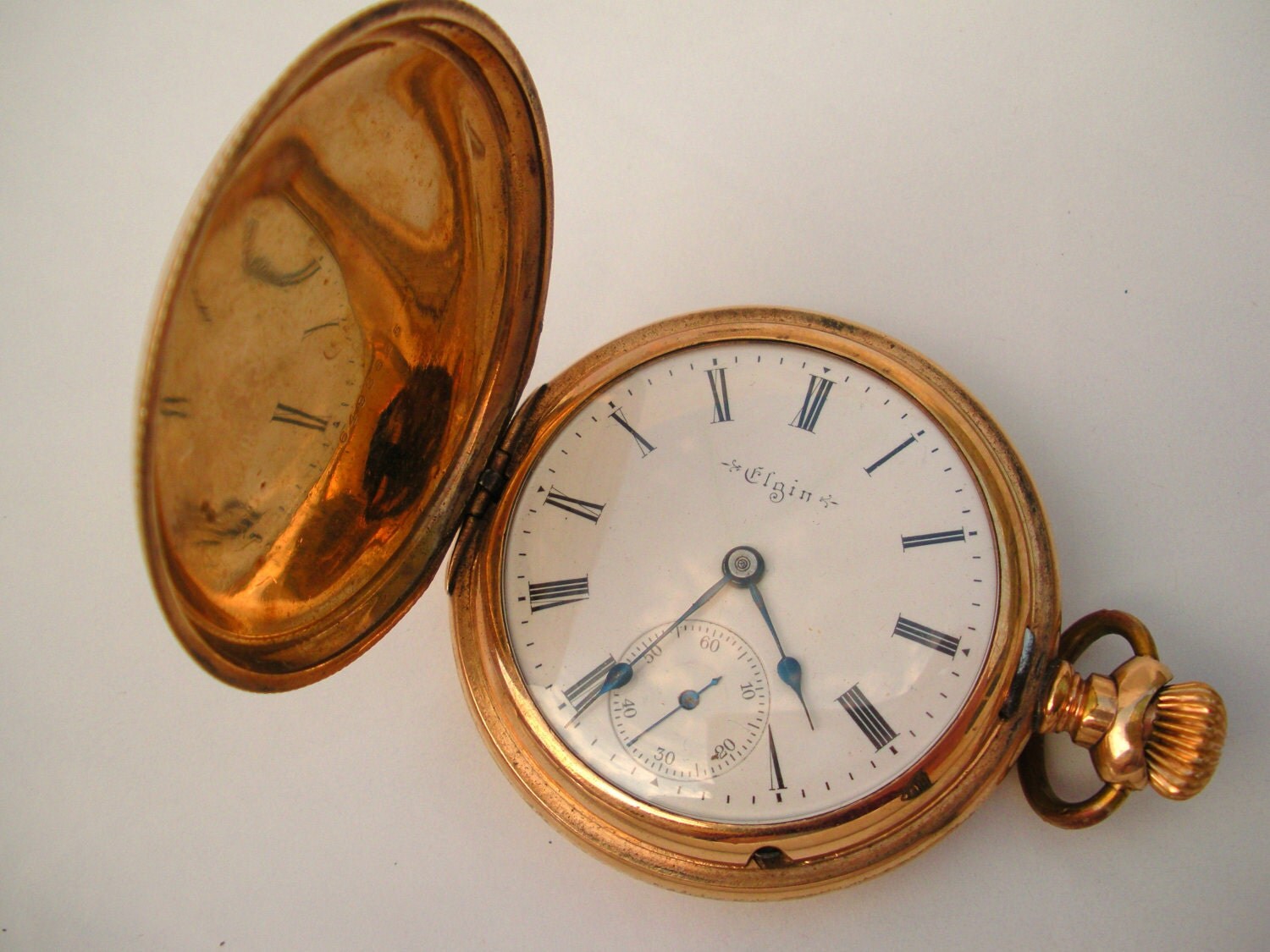 1903 Elgin Pocket Watch in Gold Filled Hunters Case size 18